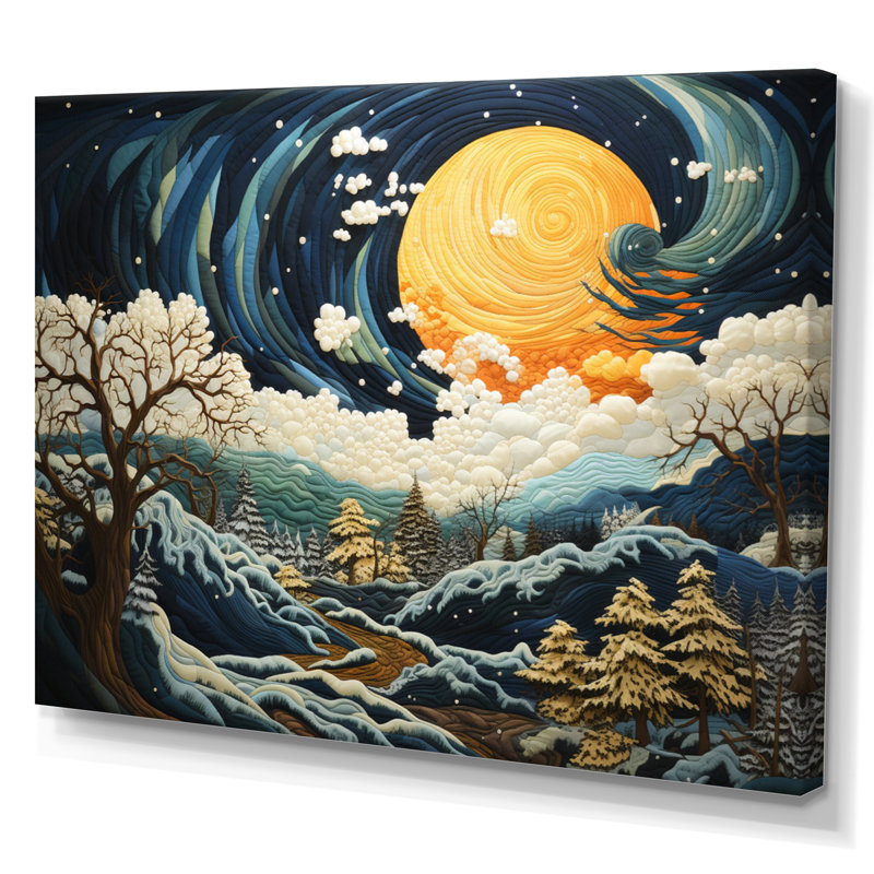 Rager Storms Pastoral sur toile, H 16 po x l 32 po x P 1 po, Toile tendue