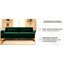 Canapé moderne de luxe en velours émeraude SOFA