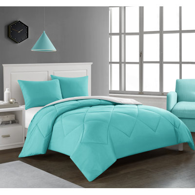 Ensemble d'édredon réversible en microfibre Logan