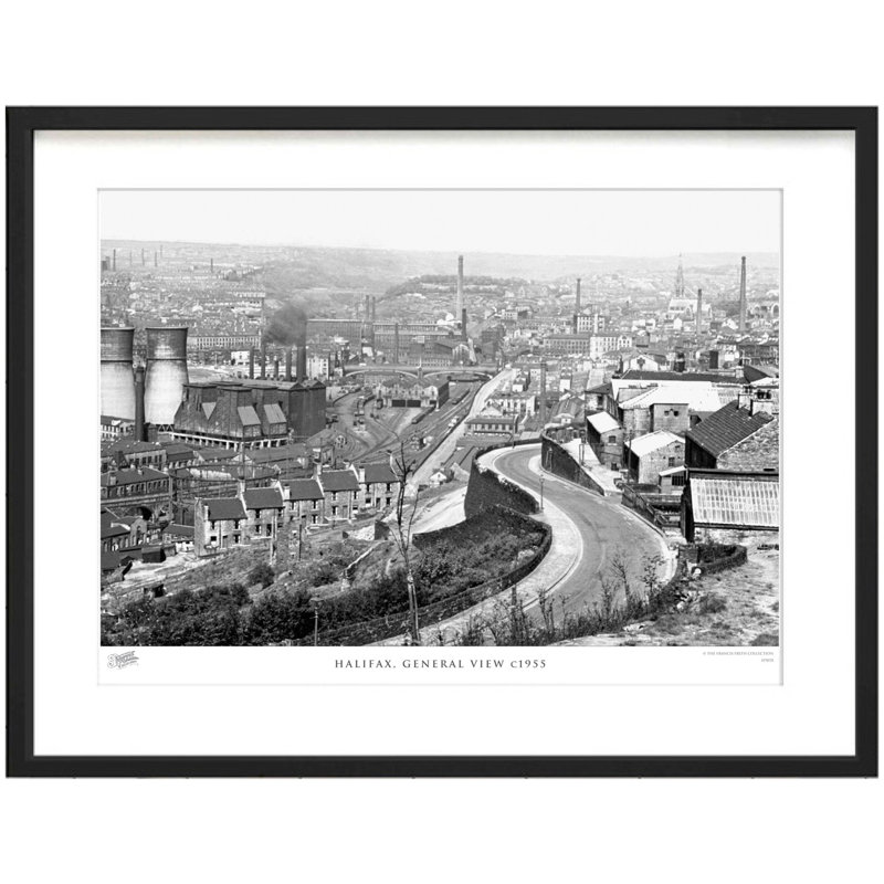 Halifax, General View C1955 - Single Picture Frame Print, 60cm H x 80cm W x 2.3cm D