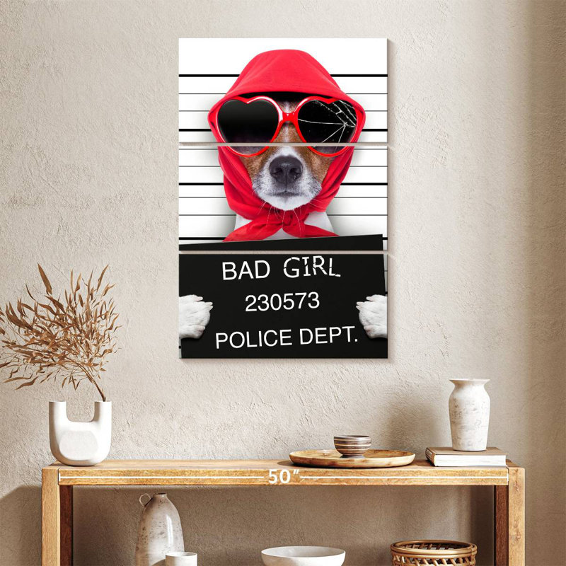 Brampt Bad Girl Pup, 38" H x 24" W