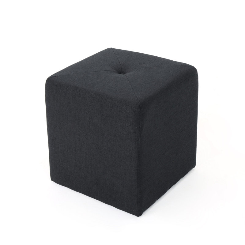 Siège gris anthracite - carré, tissu, Living & Essential, 16,5 po x 16,5 po x 17,15 po, utilisation de la pièce de 6,55 lb