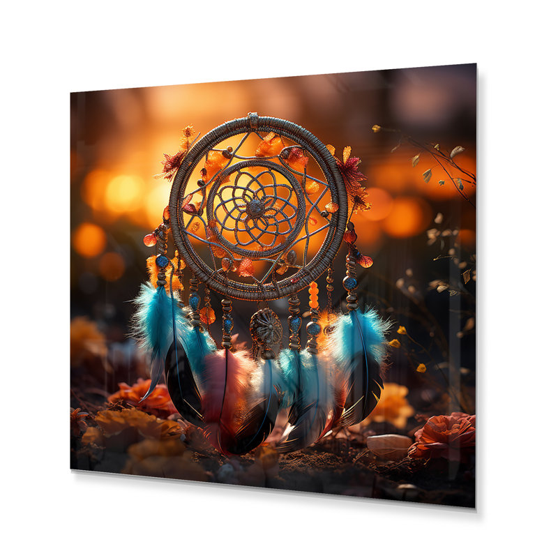 - Décoration murale en métal Dream Catcher, H 16 po x l 16 po x P 1 po
