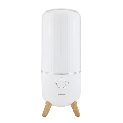 Homedics 0.97 Gallon Top Fill Cool Mist Ultrasonic Décor Tower Humidifier for Up to 400 Sq. Ft