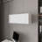 White Floating Cabinet With Sliding Door - Enhance Office & Study Space And Storage Efficiency Wall Mounted Organization