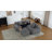 Boneless 120''W Mordern Design L Shpaed Corduroy Sectional Sleeper Compression Sofa With Ottoman-1687082886