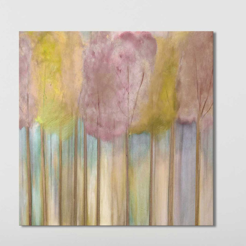«Soft Orchid Morning», reproduction de peinture acrylique sur toile, H 36 po x l 36 po x P 1,5 po