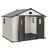 10X8FT Outdoor Storage Shed, Weather-Resistant Shed With Lockable Doors & Built-In Floor, Sloped Roof Tool Shed For Backyard Garden & Patio Lawn-126657773