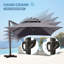13' X 10' Rectangular Cantilever Umbrella, Weighted Base Included-39270887