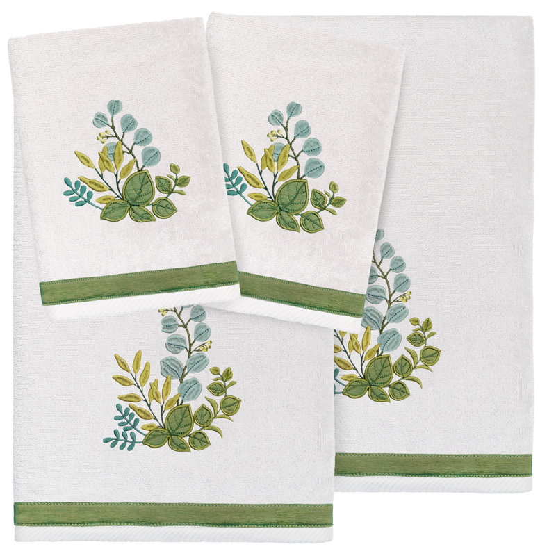 Ensemble de serviettes 4 pièces Botanica, Argent