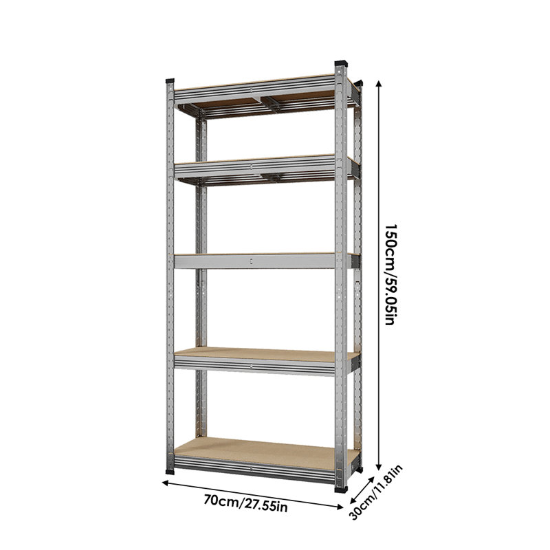 70cm W Metal Storage Rack, White