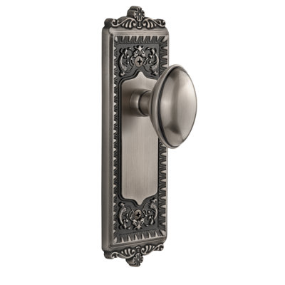 Grandeur Windsor Plate Double Dummy with Eden Prairie Door Knob