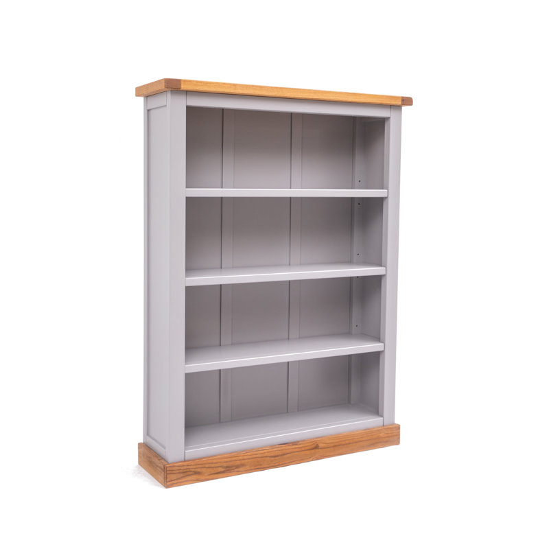 Middlebrook 120cm H Standard Bookcase, Grey, 120cm H x 89cm W x 25cm D