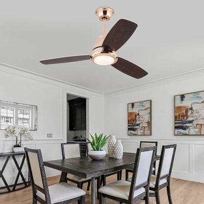 Ventilateur de plafond 42 po avec télécommande (noyer)