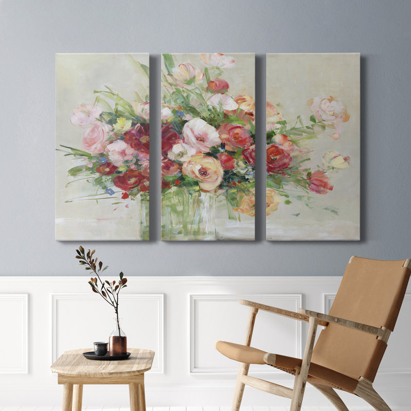 Just Peachy - Ensemble de 3 toiles tendues, H 36 po x l 72 po x P 1 po