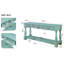 Console 63 pouces de long en bois avec 3 tiroirs et 1 tablette inférieure-708952664