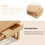 Bureaux rectangulaires en bois massif Burlywood-107443187