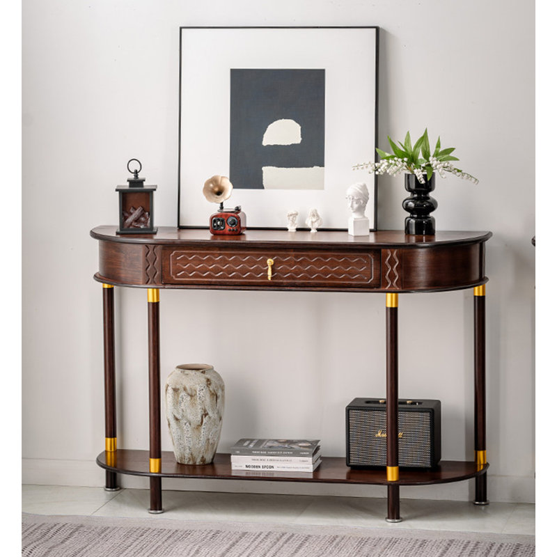 Console de hall d'entrée Vintage, H 31,5 po x l 39,37 po x P 12,99 po