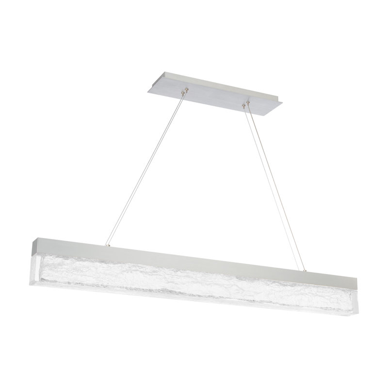 Effervescent 1 - Light LED Pendant, Brushed Aluminum