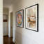 Cadre photo carré 15X15 avec passe-partout - Cadre moderne en aluminium noir avec verre trempé et ensemble de suspension murale, ensemble de 1-404822443-404822442