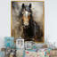 Balendran White Horse Équestre Dualité I, reproduction d'art sur toile-1061879839-1017422498-1025807958