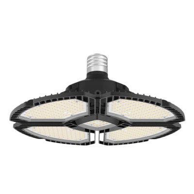 21000 Lumens (1000w Equivalent) Led 4-panel High Ceiling Light With 5 Light Colour Adjustments,e39 Base