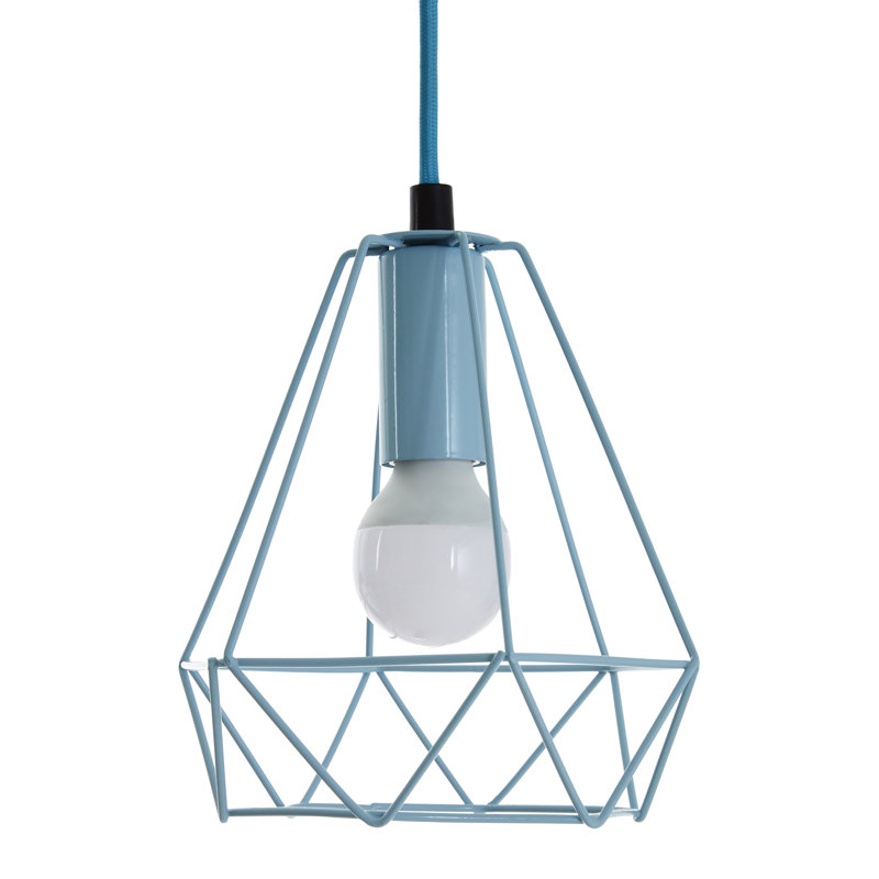 Rueben 1 - Light Geometric Pendant, Blue