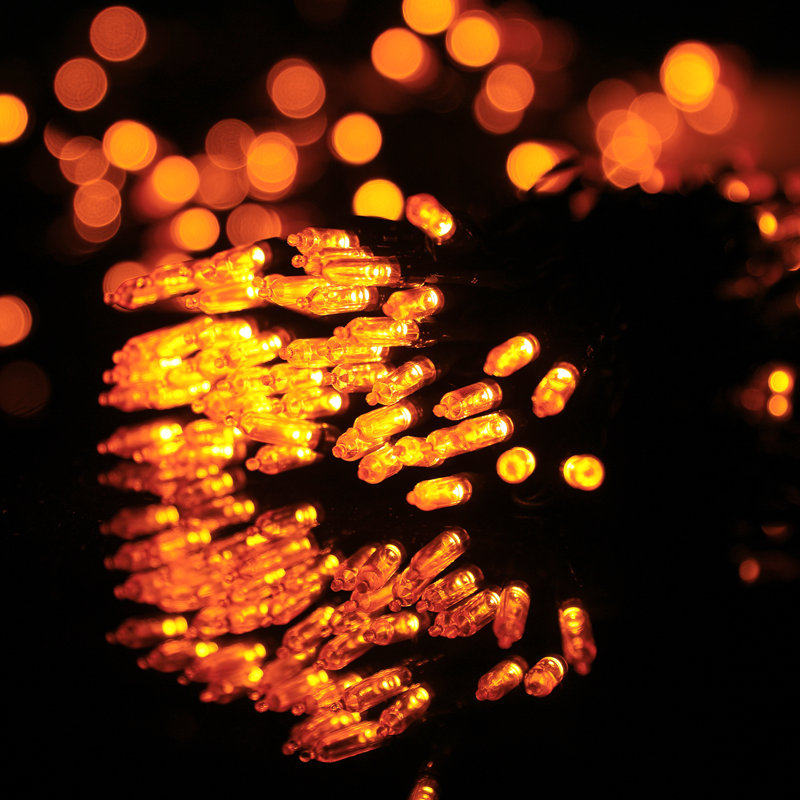 Jata 75Ft Christmas LED String Lights, 200 Bulbs Fairy Lights for Outdoor and Indoor, 8 Modes, Timer, Orange