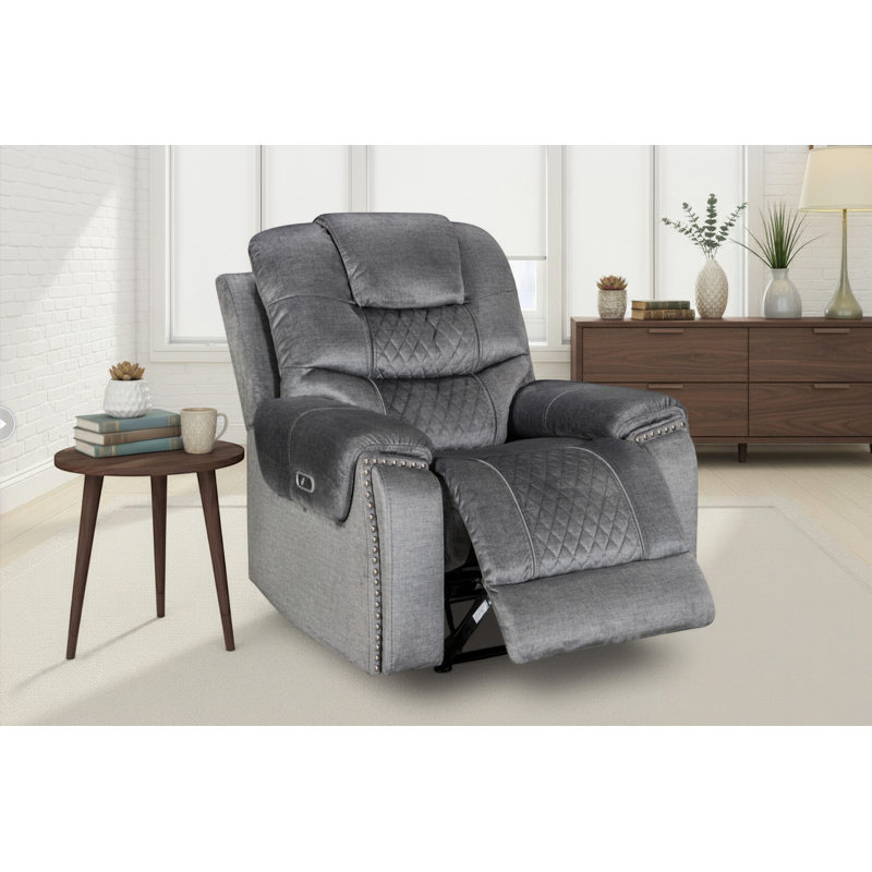Bostin 102cm Wide Chenille Standard Recliner