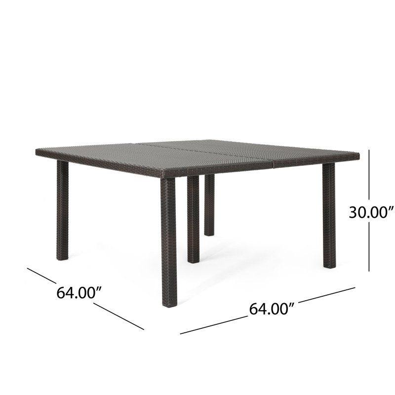 Table de salle à manger FIONA, Brun