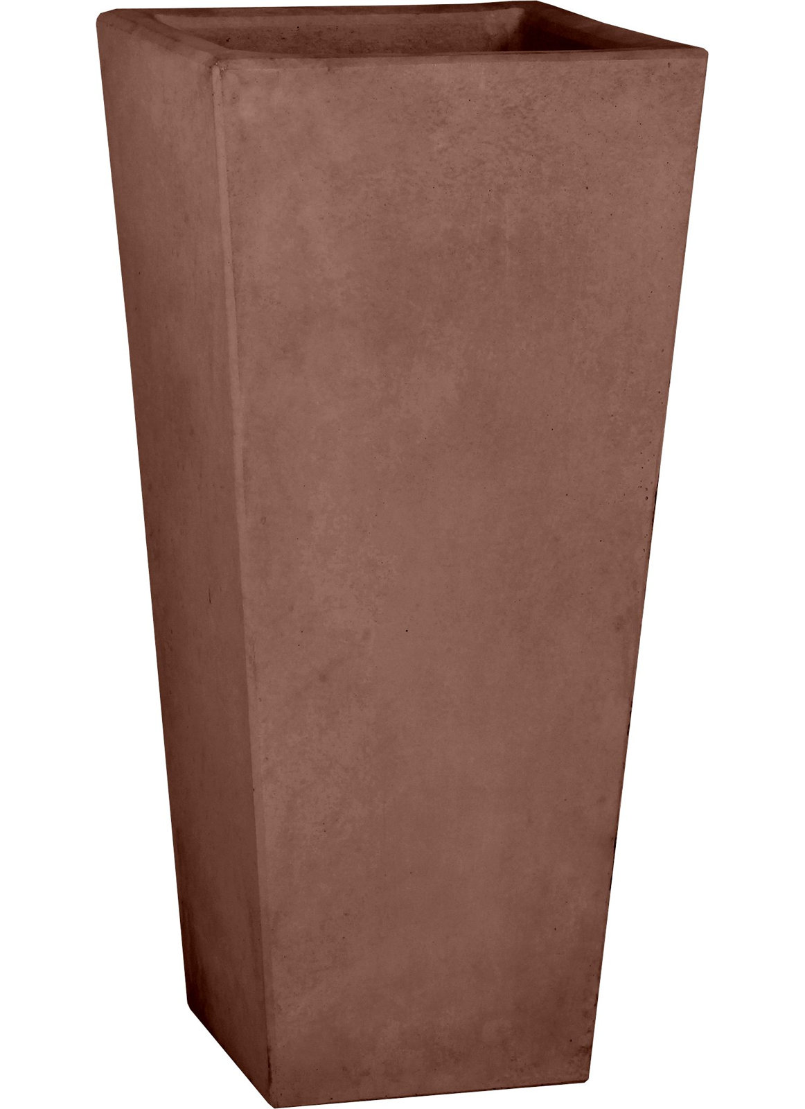Tall Tapered Square - Natural Finish , Desert Rose