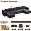 Ensemble de canapé modulaire avec repose-pieds Boneless-748932167-749448674