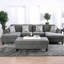 Repose-pieds de style contemporain avec repose-pieds en chenille 1pc