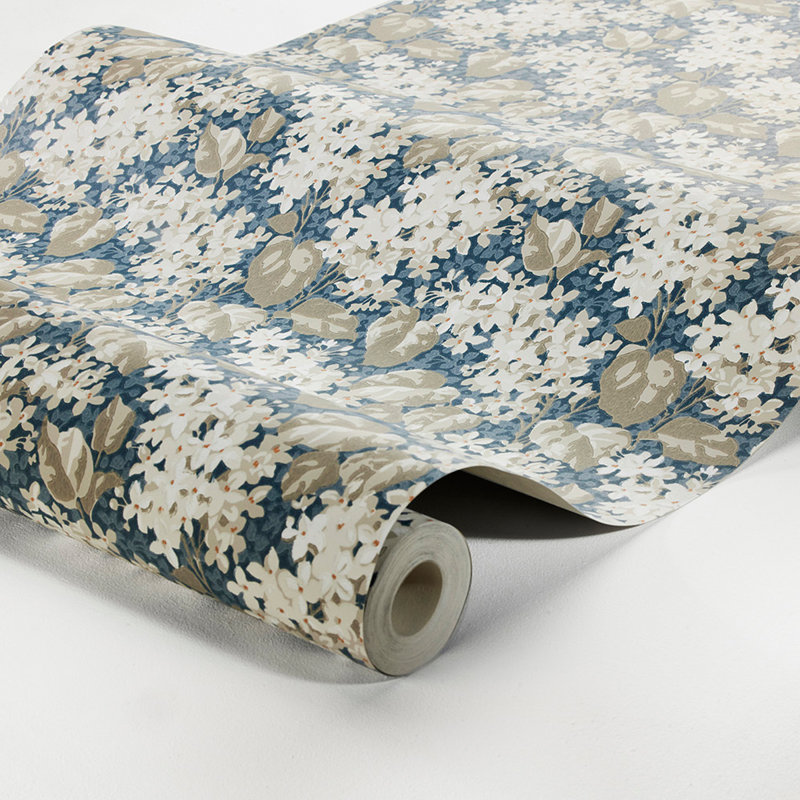 Boråstapeter Aratorp Wallpaper, Blue