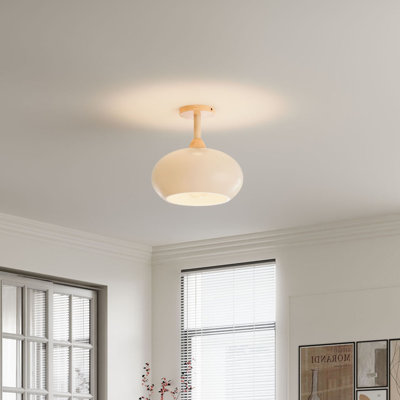 Glass Semi Flush Mount