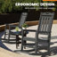 Chaises berçantes d'extérieur en PEHD pour patio-552783087