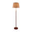 Lampe sur pied moderne réglable avec abat-jour en tissu