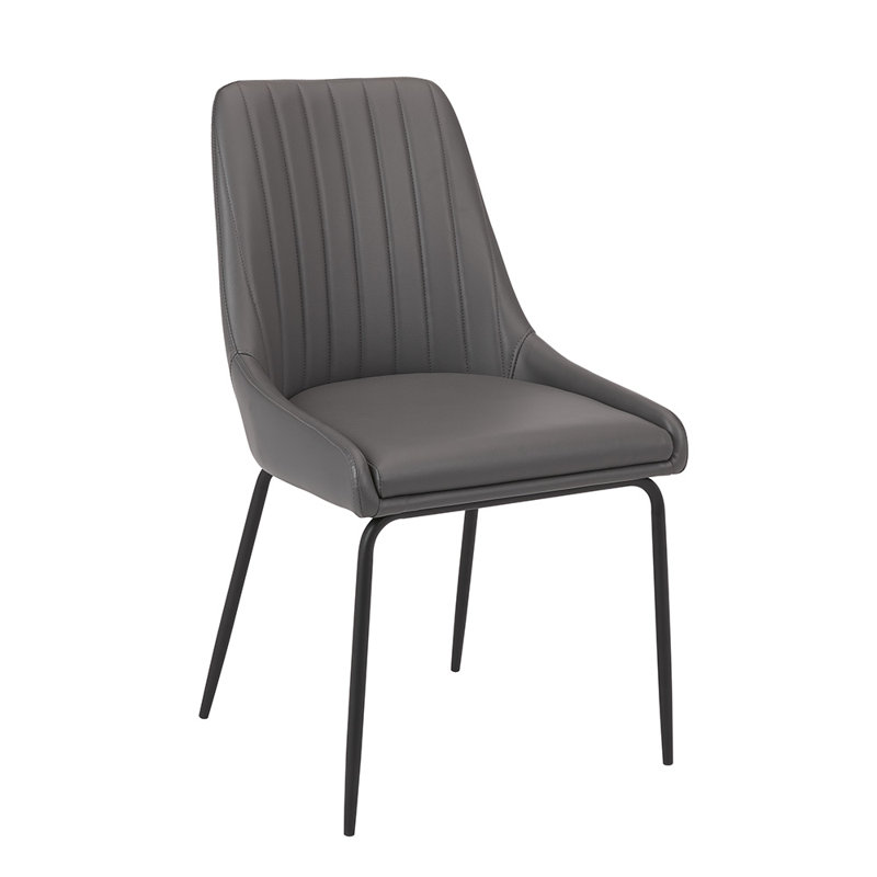 Chaise d'appoint grise Hackler