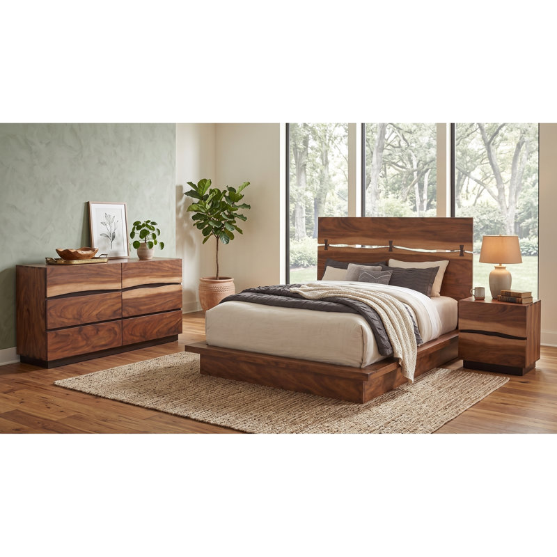 Ashcombe Smokey Walnut Eastern King 3-Piece Bedroom Set