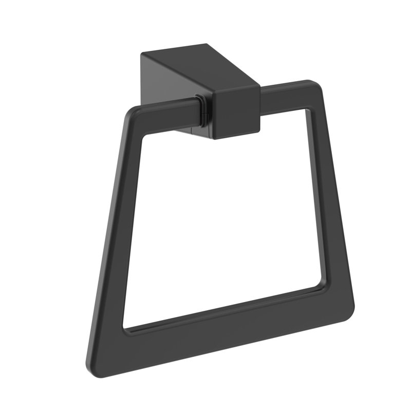 Anneau à serviettes Blackrock, Noir mat