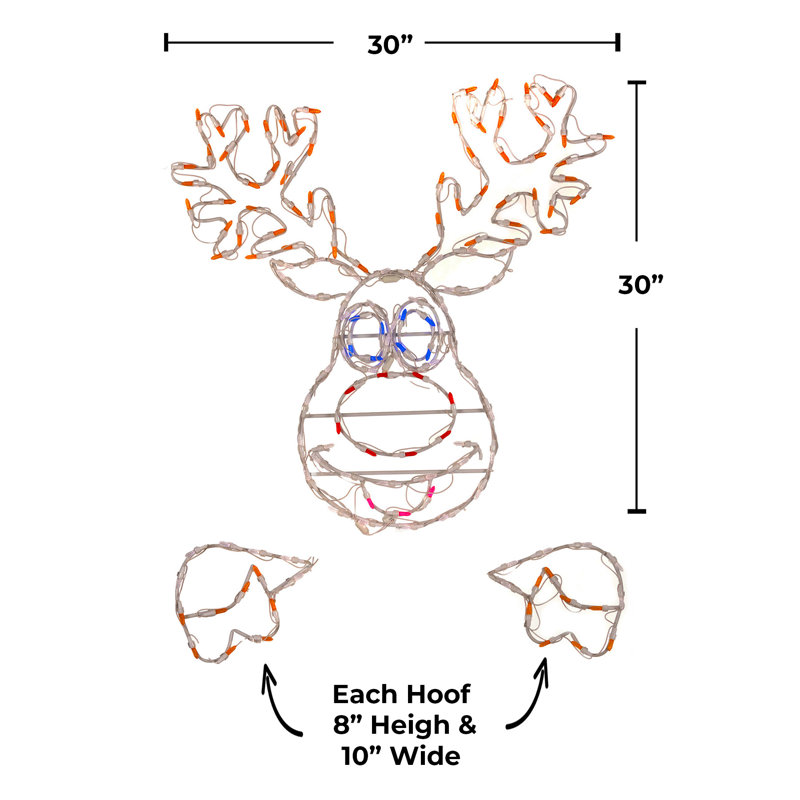 Dancer the Reindeer Peek-a-Boo Character Lighted Display