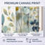 «Blue Botanical Rhythms II - Abstract Botanicals», art mural sur toile-916758676-885566915-916758672