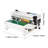 Continuous Bag Band Sealing Machine Horizontal Band Sealer Count Function