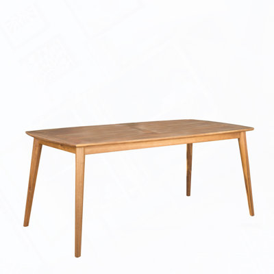 Outdoor Rectangular Solid Wood Table Dining Table