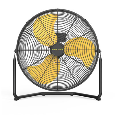 20 Inch 3-Speed Industrial Shop Fan, High Velocity Floor Fan, High Velocity Heavy Duty Metal Fan for Commercial Workshops Warehouse Garage