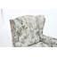 Chaise d'appoint moderne à motif floral, fauteuil rembourré à oreilles en bois rétro, canapé simple confortable pour le bureau de la chambre à coucher-215133641