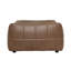 Repose-pieds en cuir Casa, Sienne antique