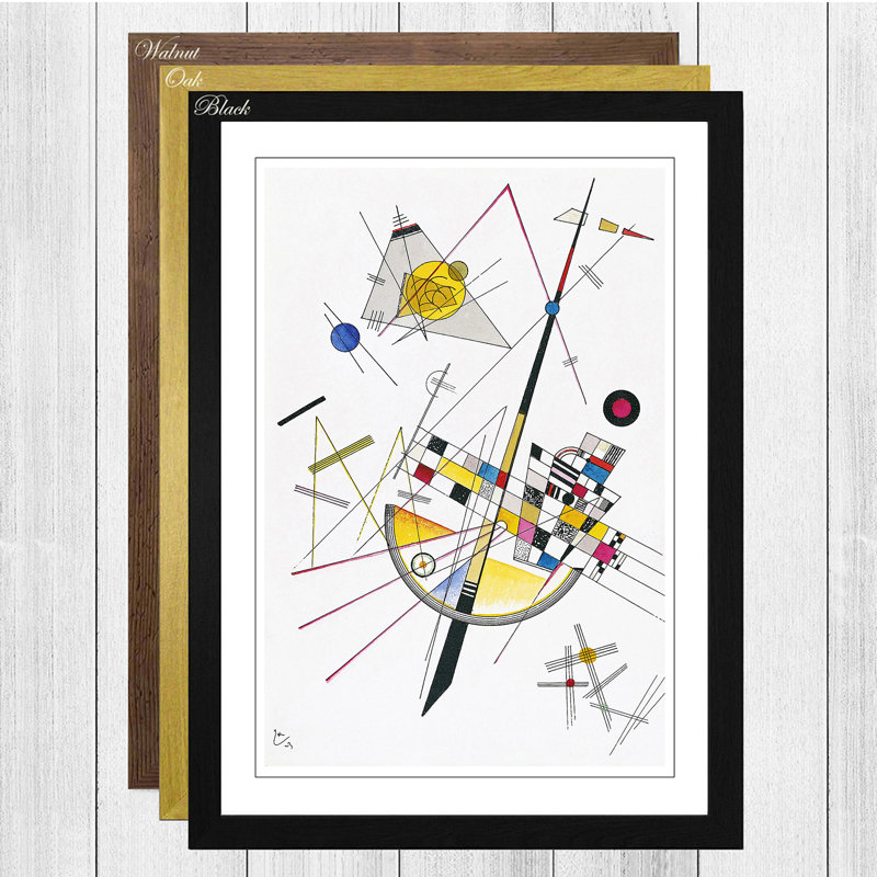 Wassily Kandinsky - Single Picture Frame Painting, Oak
