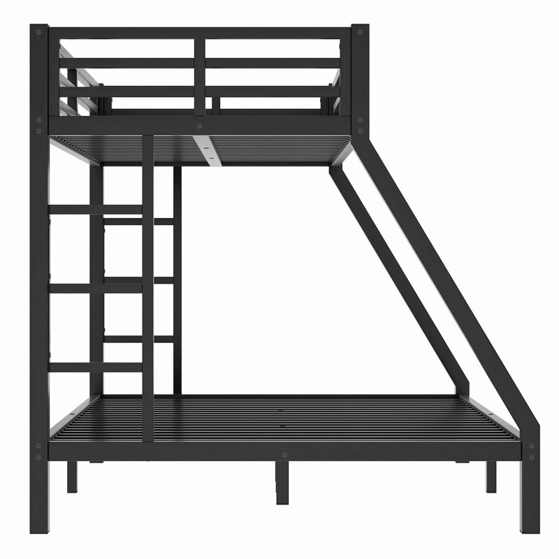 Lit superposé en métal, peu encombrant / réduit le bruit / pas de sommier tapissier requis, Simple sur grand 