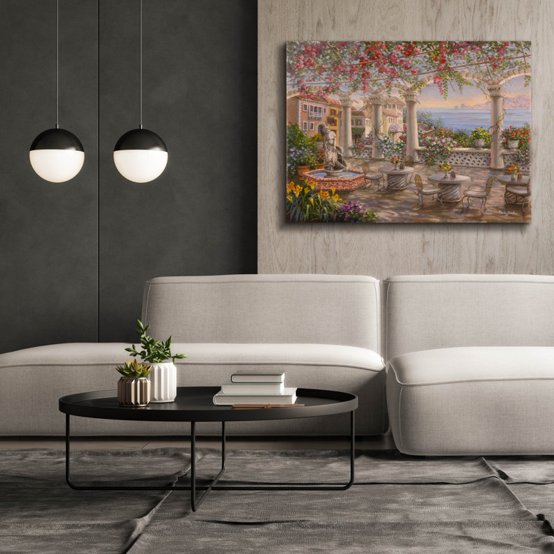 «Epic Graffiti», salle à manger sur la terrasse, par Nicky Boehme, art mural sur toile, 54 po x 40 po, H 40 po x l 54 po